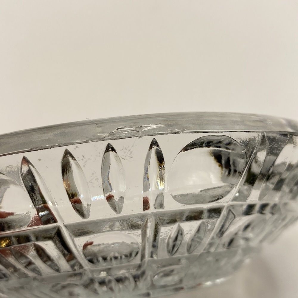 Haus Modern Clear Round  Ashtray.  Cut Glass, 6” - Picture 6 of 7